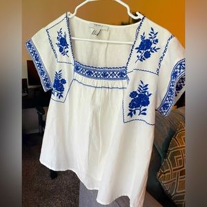 Forever 21 Contemporary Floral Printed Blouse